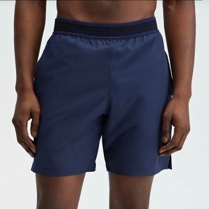 NWT - Fabletics Men’s Shorts (S) 7” Fundamental Shorts Navy